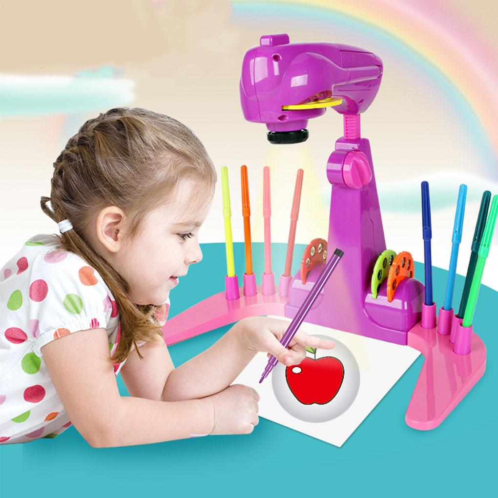 Drawing Projector Kids - طاولة رسم تعليمية للأطفال مع جهاز