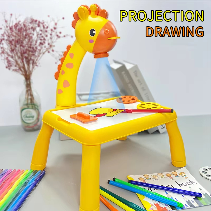 Drawing Projector Kids - لوح رسم بجهاز عرض للأطفال، طاولة