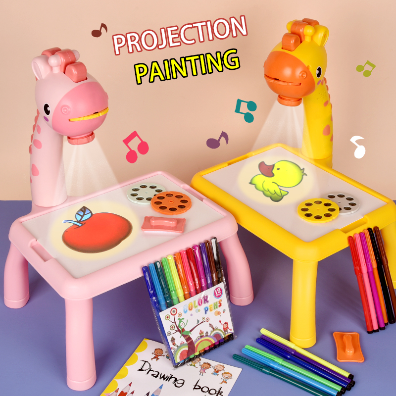 Drawing Projector Kids - لوحة رسم إسقاط غزال كهربائية متعددة