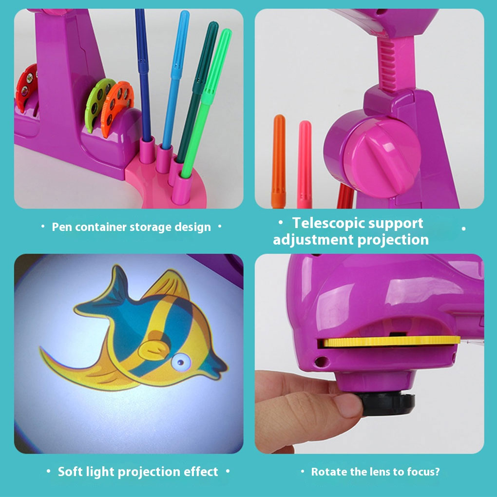 طاولة رسم تعليمية للأطفال مع ج - مراجعة Drawing Projector Kids وسعره