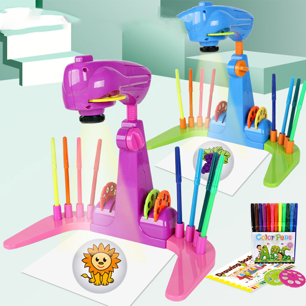 طاولة رسم تعليمية للأطفال مع ج - مراجعة Drawing Projector Kids وسعره