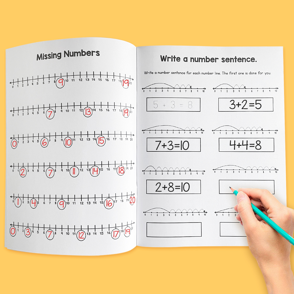 الجمع والطرح ضمن 20 مصنف التدر - مراجعة Learning Workbook Preschool وسعره