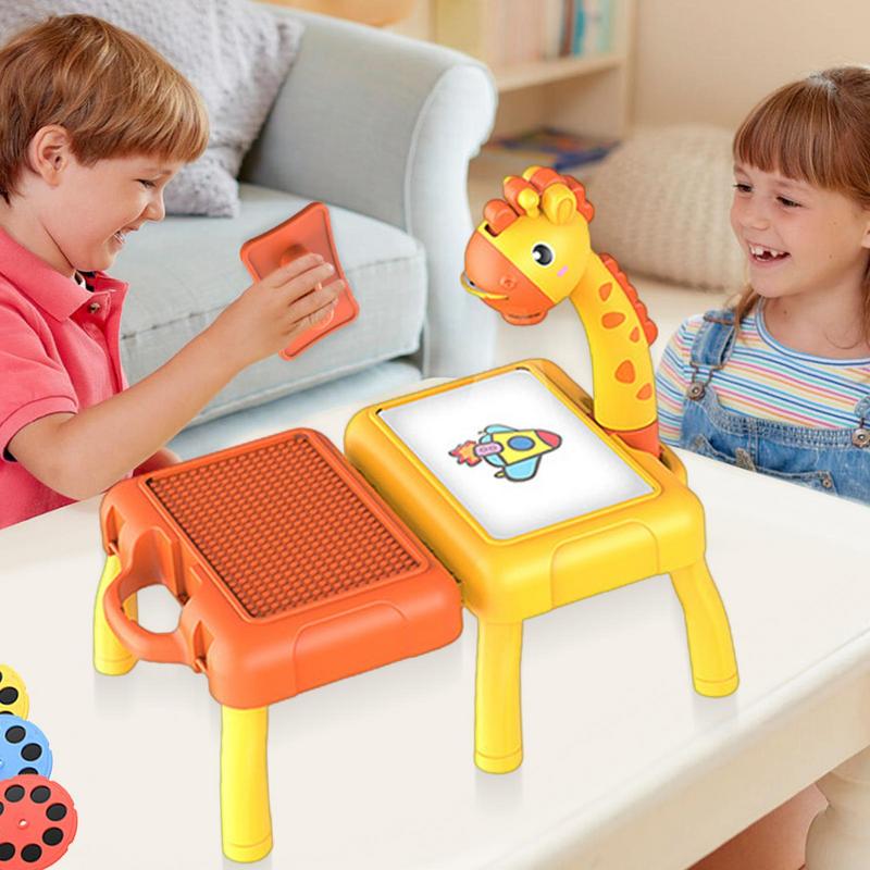 لوح رسم للأطفال مع جهاز عرض مت - مراجعة Drawing Projector Kids وسعره