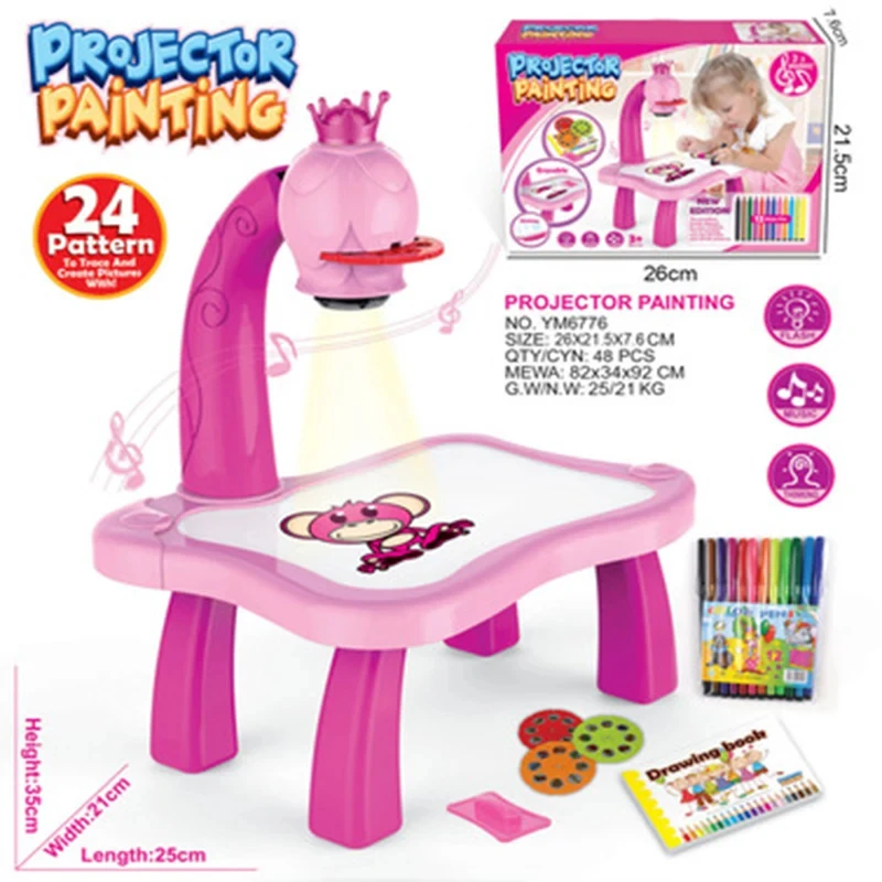الأطفال جهاز عرض (بروجكتور) لي - مراجعة Drawing Projector Kids وسعره