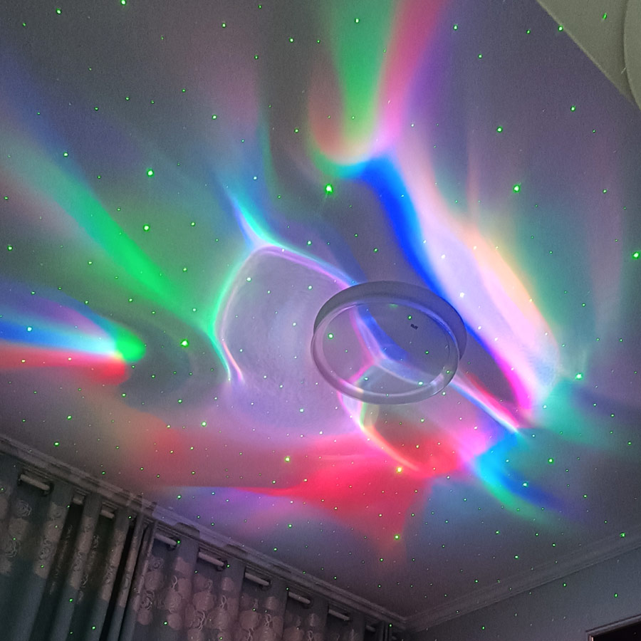 SA204 RGB LED محفز أورورا العا - مراجعة Drawing Projector Kids وسعره